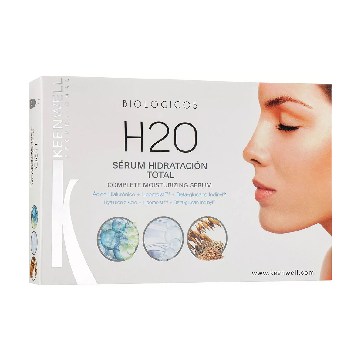 Зволожувальна сироватка для обличчя Keenwell Biologicos H2O Total Complete Moisturizing Serum, 10*3 мл